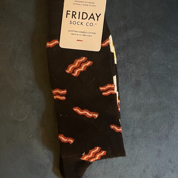 Eggs & Bacon Dress Socks (Purposefully Mismatched) - Picture 1 of 3